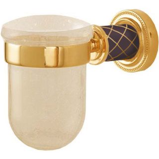 Стакан для зубных щёток Boheme Murano 10904-CH-G золото/шоколад